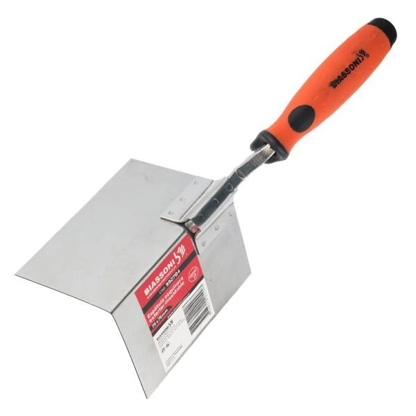 BIASSONI ESPATULA ESQUINERA EXTERIOR INOX.75X75MM