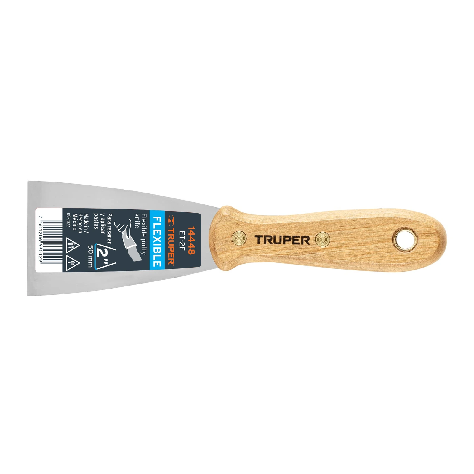 TRUPER ESPATULA FLEXIBLE 2» MANGO MADERA ET-2F