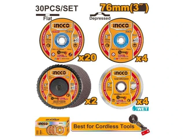 INGCOSET X 30 3″ DISCOS P MINI AMOLADORA CAGLI76017_ MCD07630