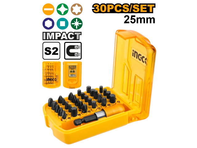 INGCO SET 30 PUNTAS IMPACTO P ATORNILLADOR_AKSD68303