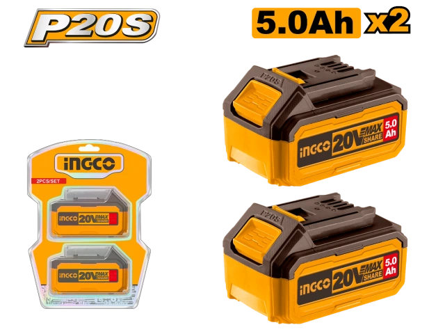 INGCO SET 2 BATERIA 20V COSLI240464