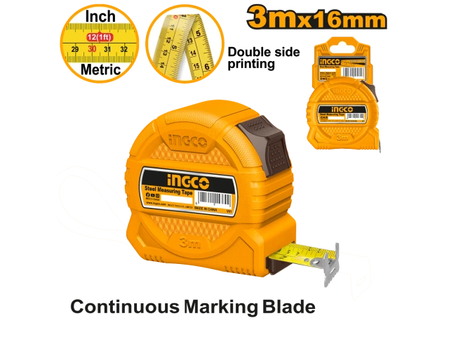 INGCO CINTA METRICA 3MTS X 16MM INGCO