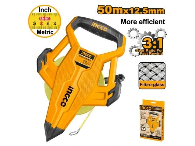 INGCO CINTA AGRIMENSOR 50MTS X 12,5MM_HFMT8350