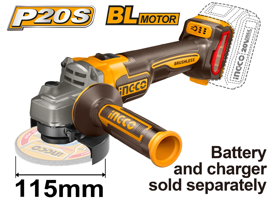 INGCO AMOLADORA BATERIA 20V S/BATERIA_CAGLI21154
