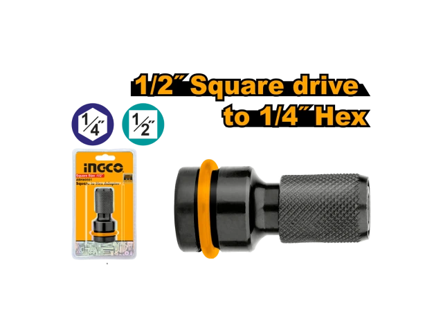 INGCO ADAPTADOR DE «1/2 » A «1/4» HEXAGONAL_ABH60501