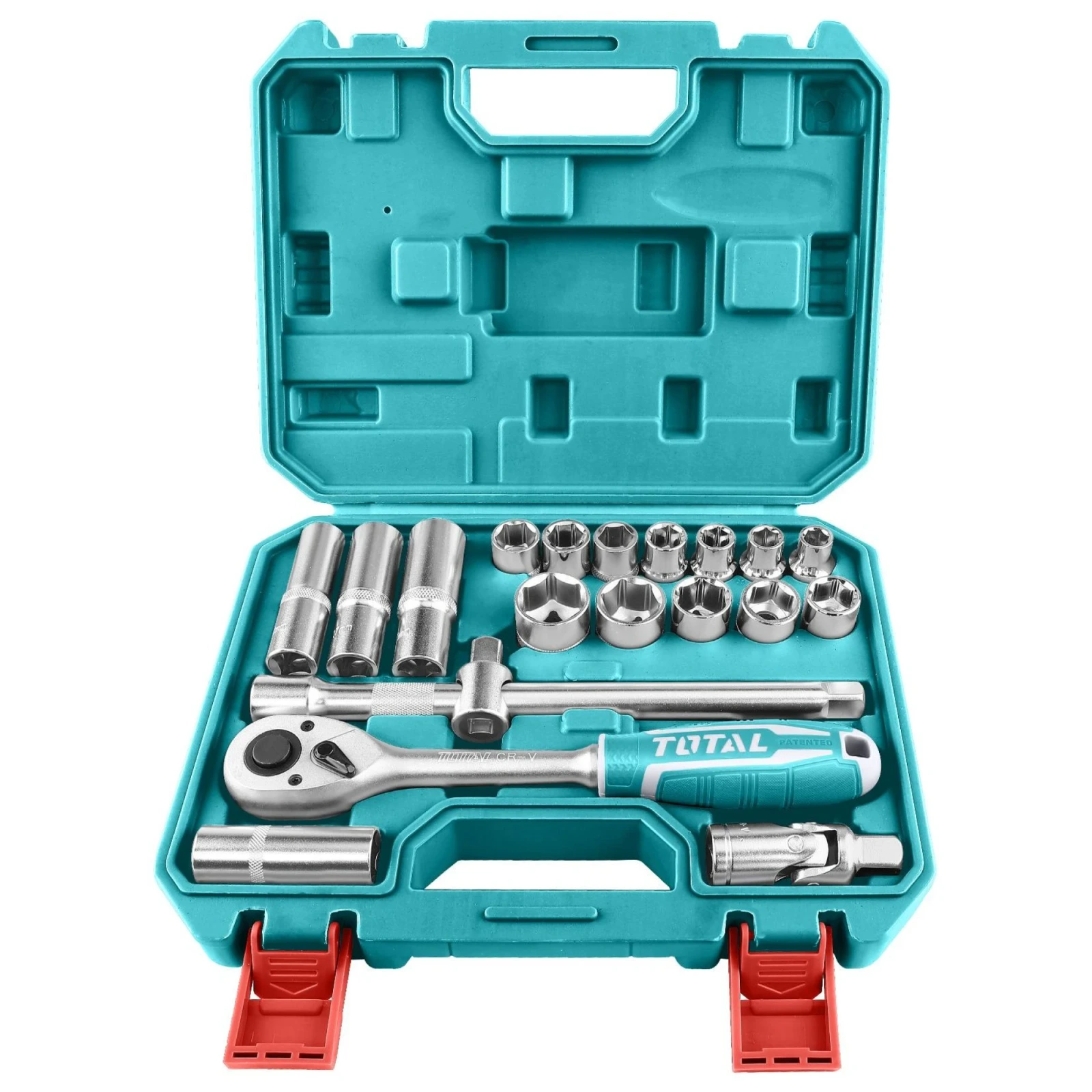 TOTAL TOOLS JUEGO TUBO 1/2″ C/CRIQUET 20PCS