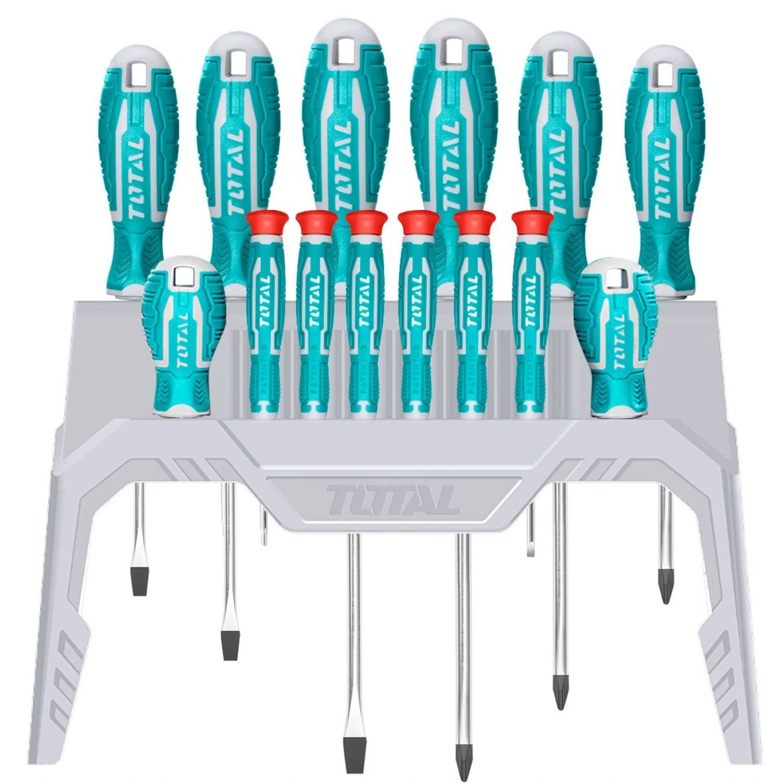 TOTAL TOOLS JUEGO 14 DESTORNILLADORES