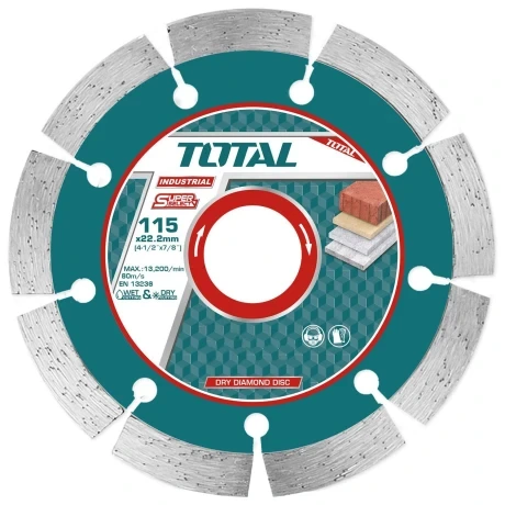 TOTAL TOOLS DISCO DIAMANTADO HUMEDO/SECO 4.1/2″