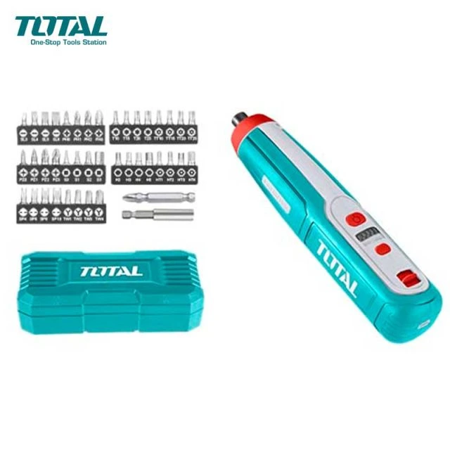 Total Tools Destornillador 4V Inalambrico C/Puntas (USB)