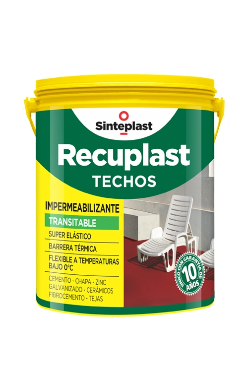 RECUPLAST TECHOS BLANCO/TEJA 4 LT