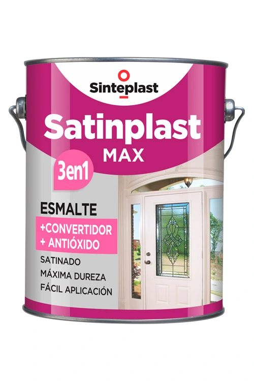 SATINPLAST MAX 4LT MATE,  SEMIMATE Y SAT. BLANCO / NEGRO