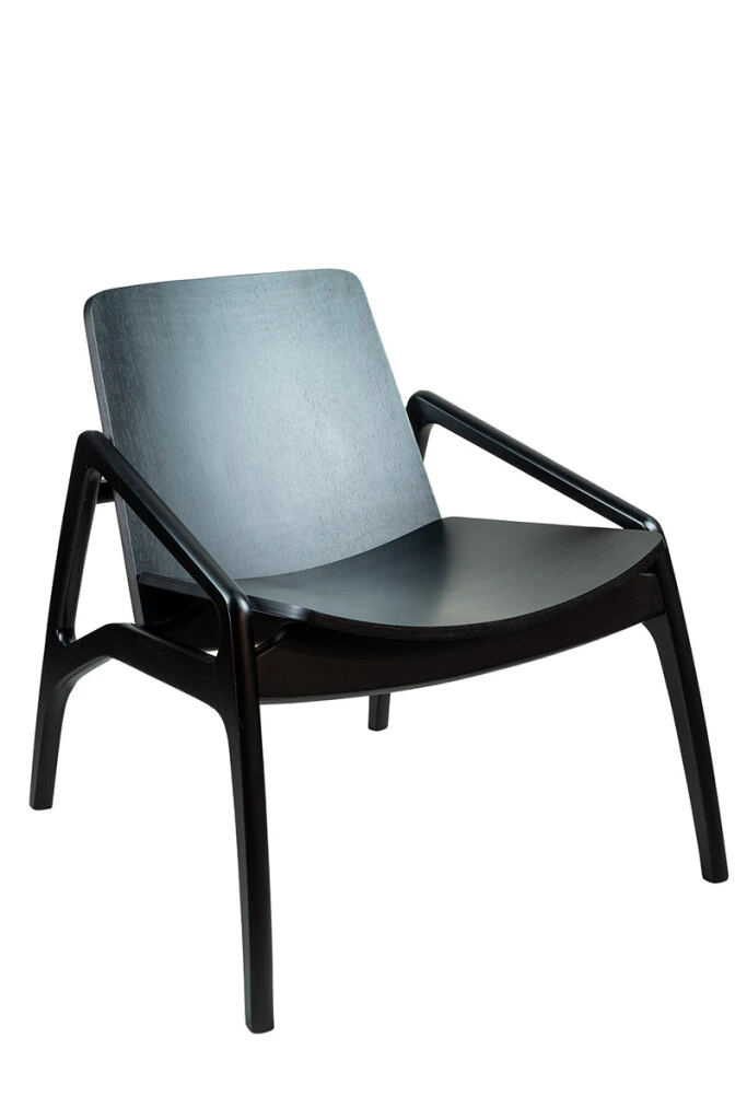 Balder - POLTRONA BALDER MADERA NEGRA 63X70X69H CM (UNIDAD)