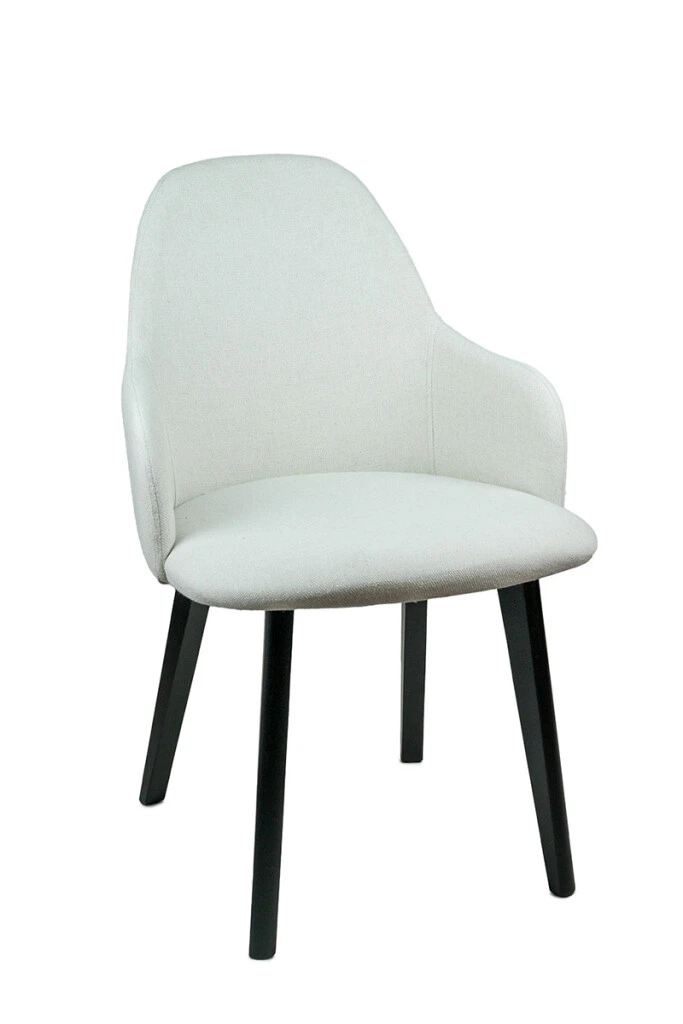 Solar - SILLA SOLAR C/BR MADERA NEGRA TELA 3007 55X60,5X87H (UNIDAD)