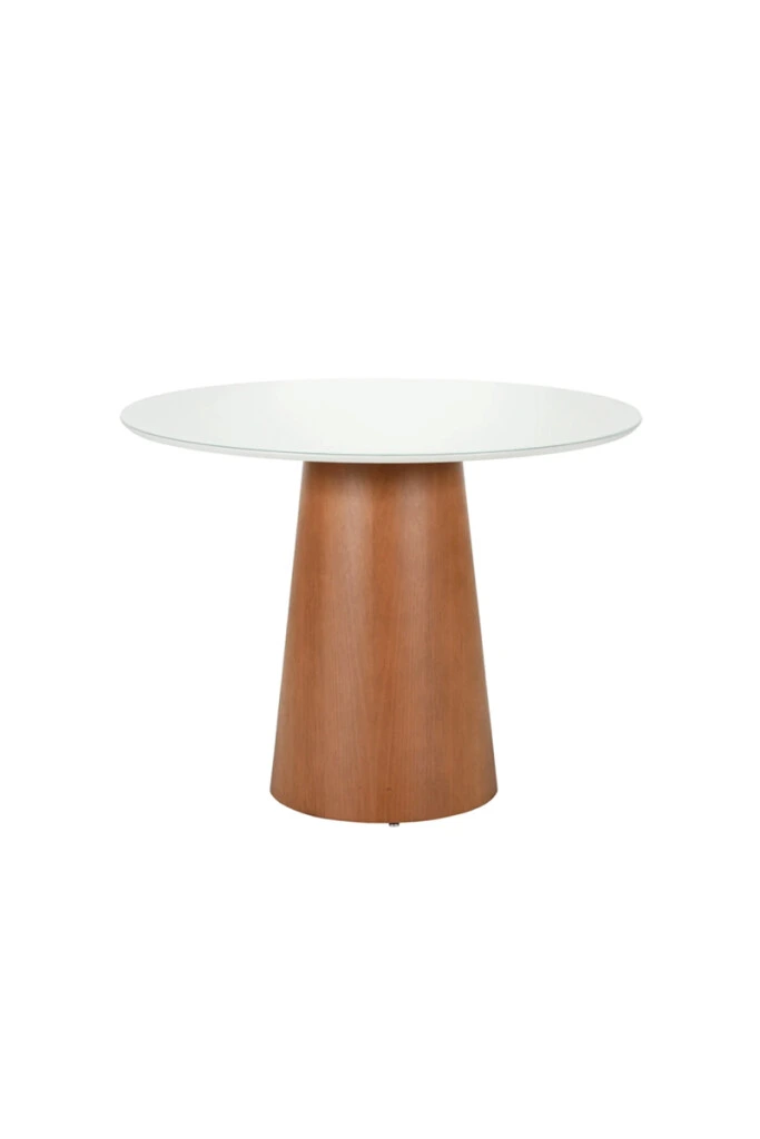 Catarina - MESA COMEDOR CATARINA MADERA/VIDRIO DIAM100 (UNIDAD)