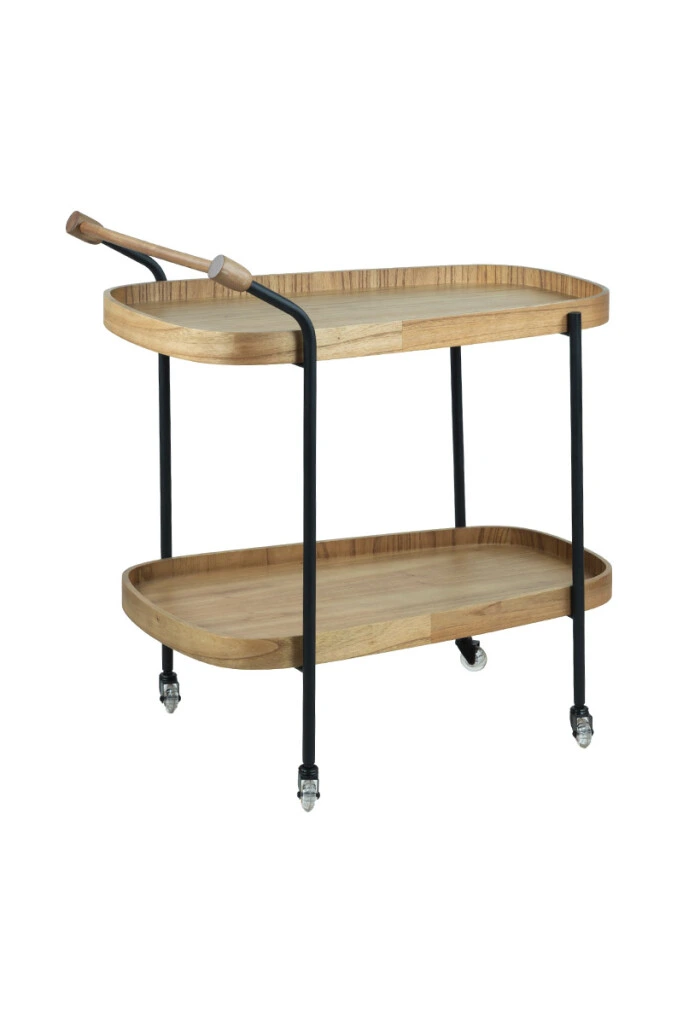 Enotria - CARRO BAR ENOTRIA CINAMOMO NATURA 83X55X90H CM (UNIDAD)