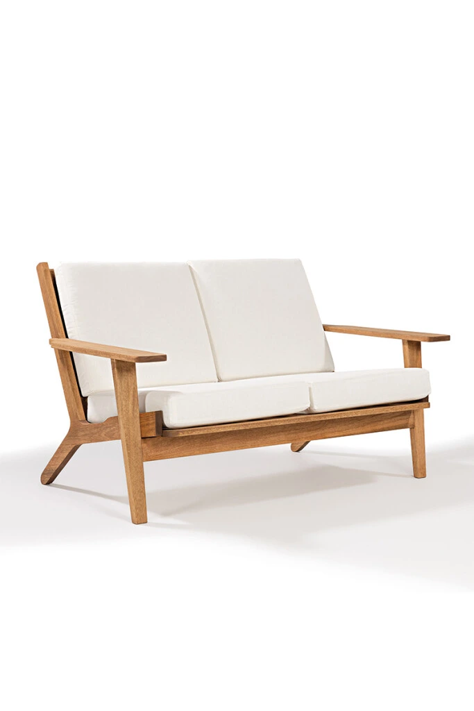 LOTUS SOFA - SOFA LOTUS 2 LUGARES ACQUABLOCK CRUDO 144x87x86CM JATOBA (UNIDAD)