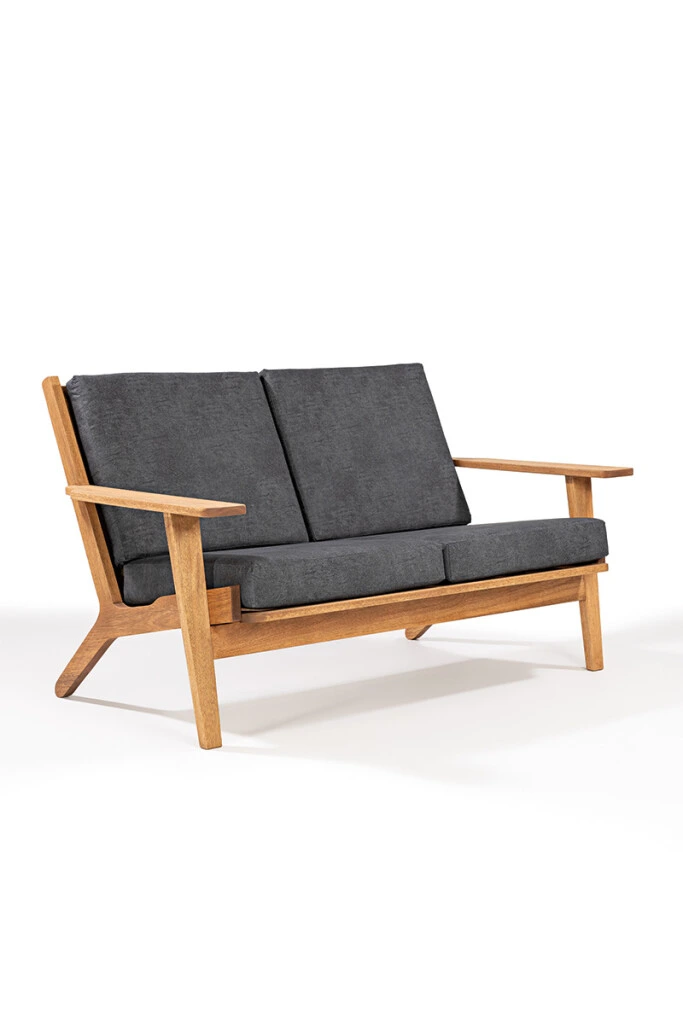LOTUS SOFA - SOFA LOTUS 2 LUGARES ACQUABLOCK NEGRO 144x87x86CM JATOBA (UNIDAD)