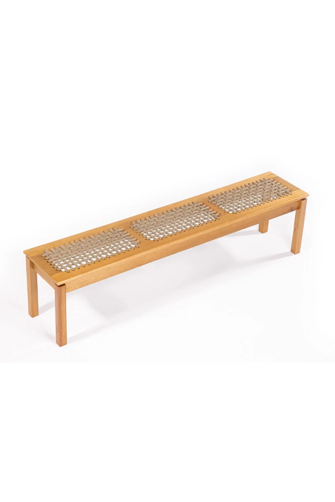 TRACO BANCO - BANCO TRACO CUERDA RAMI 140x37x43CM JATOBA (UNIDAD)