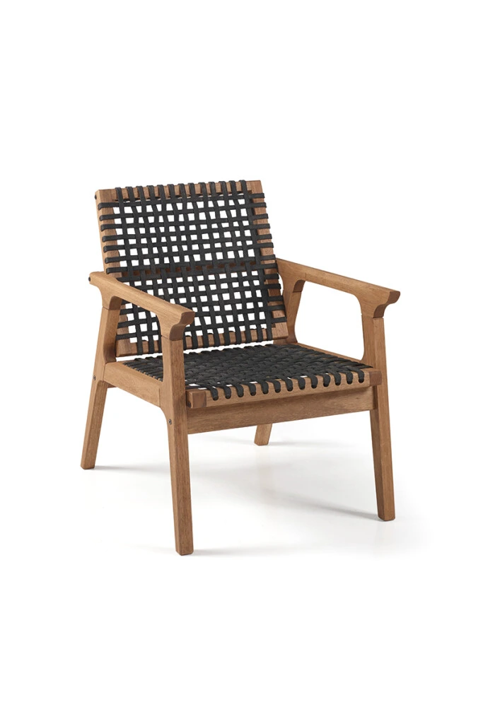 TRACO POLTRONA - POLTRONA TRACO CUERDA NEGRA 58x72x83CM JATOBA (UNIDAD)