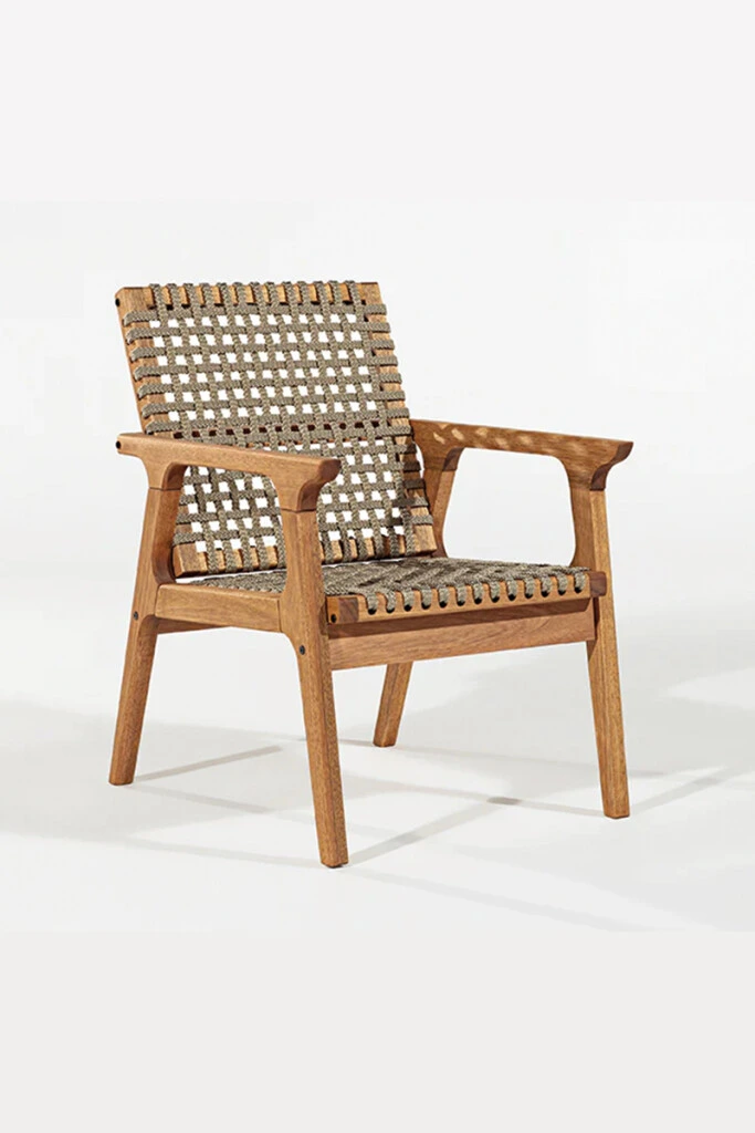 TRACO POLTRONA - POLTRONA TRACO CUERDA RAMI 58x72x83CM JATOBA (UNIDAD)