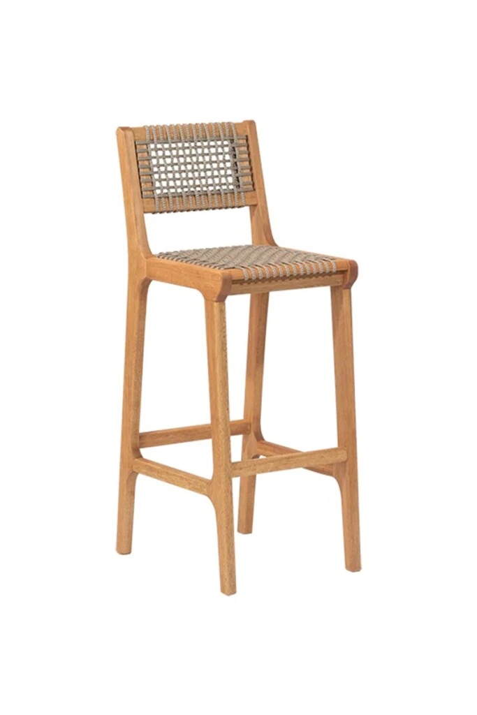 TRACO BANQUETA - BANQUETA ALTA TRACO CUERDA RAMI 40x46x106/75CM JATOBA (UNIDAD)