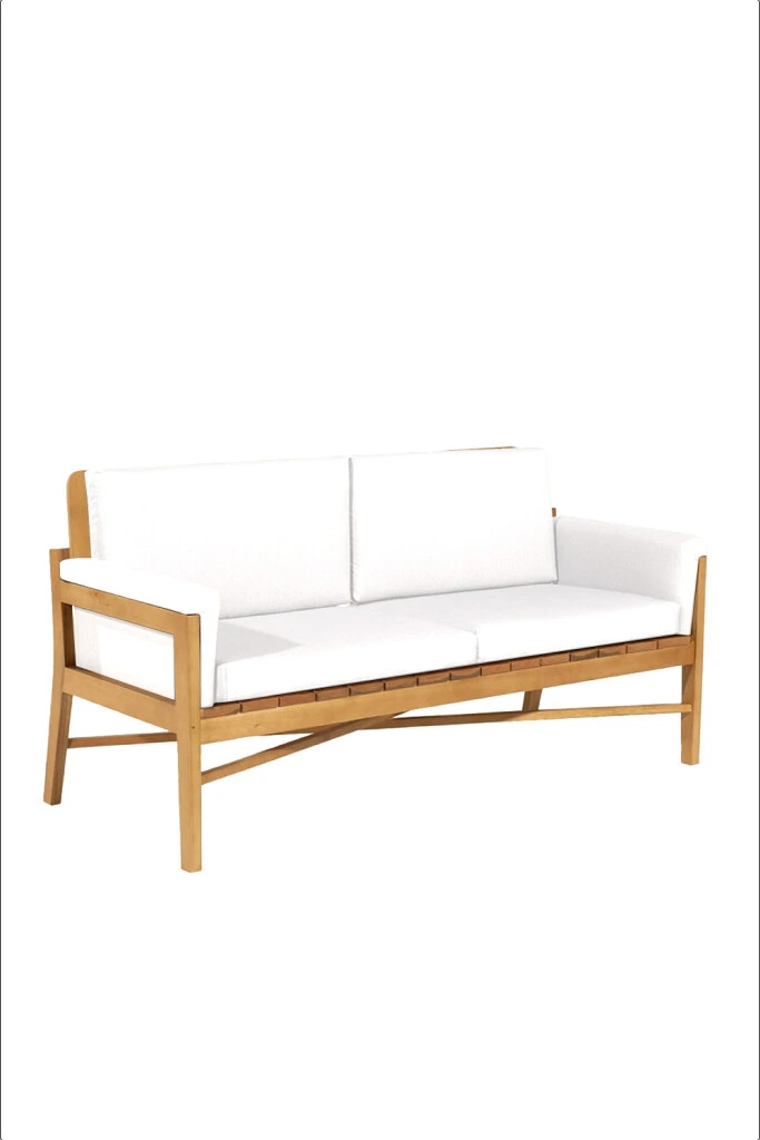 LACUNA SOFA - SOFA LACUNA 2 LUGARES ACQUABLOCK CRUDO 156x70x79CM JATOBA (UNIDAD)