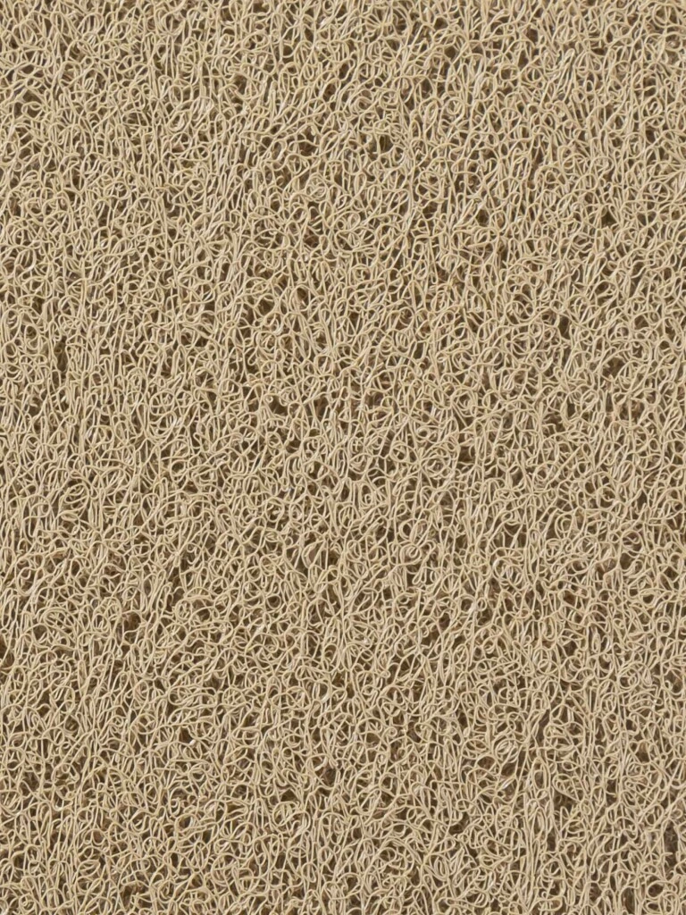CUSHION MAT LIGHT BR - FELPUDO CUSHION MAT PVC 'LIGHT BR' 0106 ORO CON BASE ANCHO 1,00M (M)
