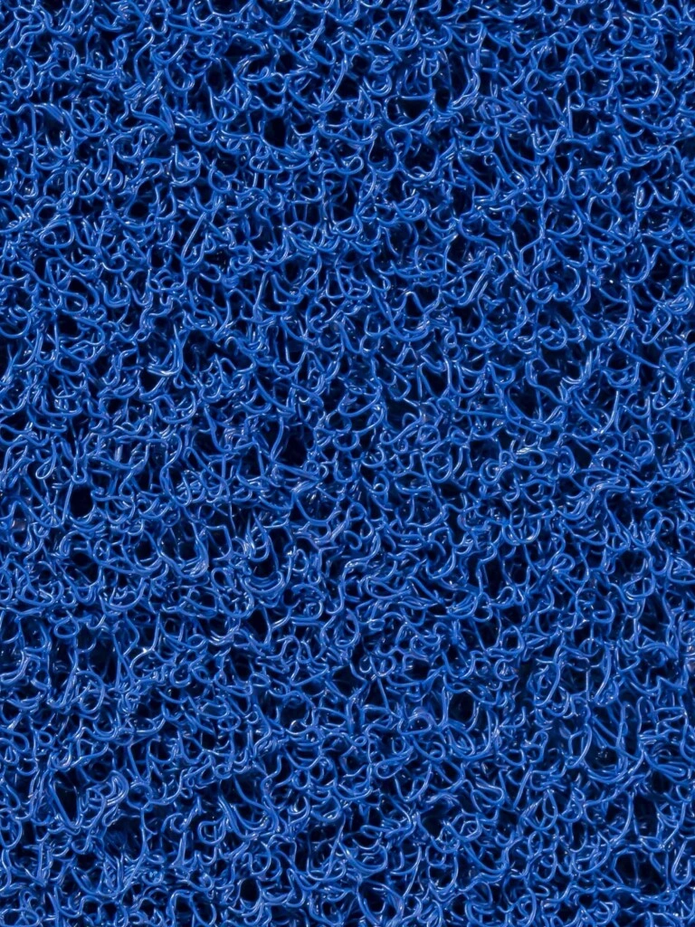 CUSHION HEAVY MAT BR - FELPUDO CUSHION MAT PVC 'HEAVY BR' AZUL ROYAL CON BASE ANCHO 1M (M)