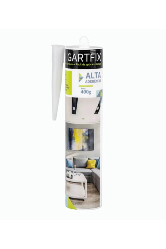 GARTFIX - ADHESIVO GARTFIX PARA ZOCALOS O PANELES POLIESTIRENO CARTUCHO 400gr (UNIDAD)