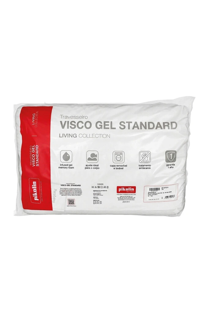 Visco Standard - ALMOHADA VISCO GEL STANDARD 60X40X15CM (UNIDAD)