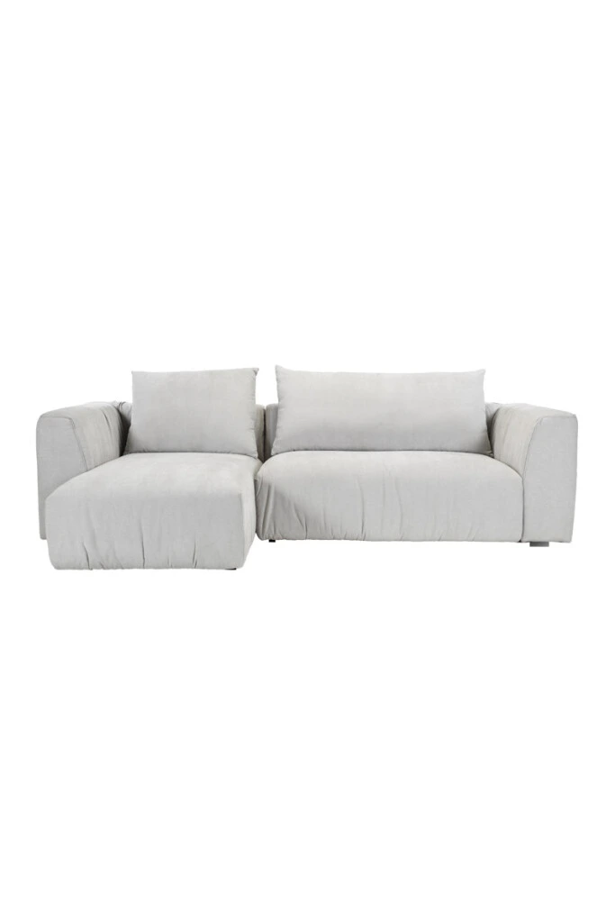 CORSO - SOFA CORSO CHAISE IZQ 266X105X80CM (2PIEZAS) TELA GRIS CLARO (UNIDAD)