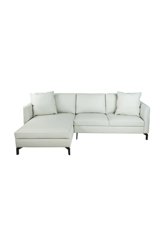 JOHNNY - SOFA JOHNNY CHAISE IZQUIERDO 250X90X92CM TELA SIMIL CUERO (UNIDAD)