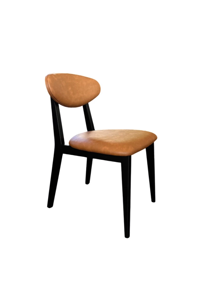 COMPASS - SILLA COMPASS MADERA NEGRA TELA 2049 49,5X58X82,5H (UNIDAD)