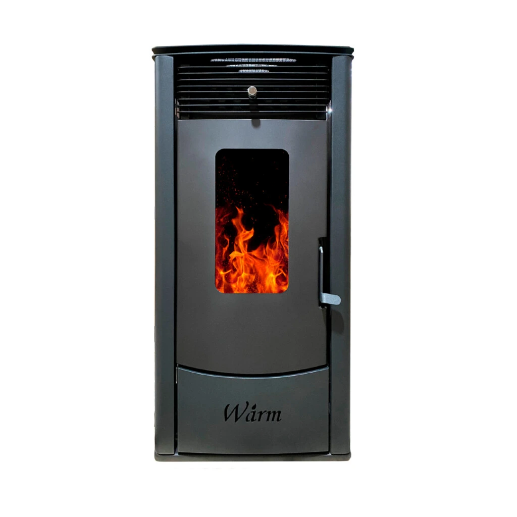 Calefactor a Pellet Warm SR-DS11 | 11 kW | Hasta 110 m² con Kit de Caños Incluido