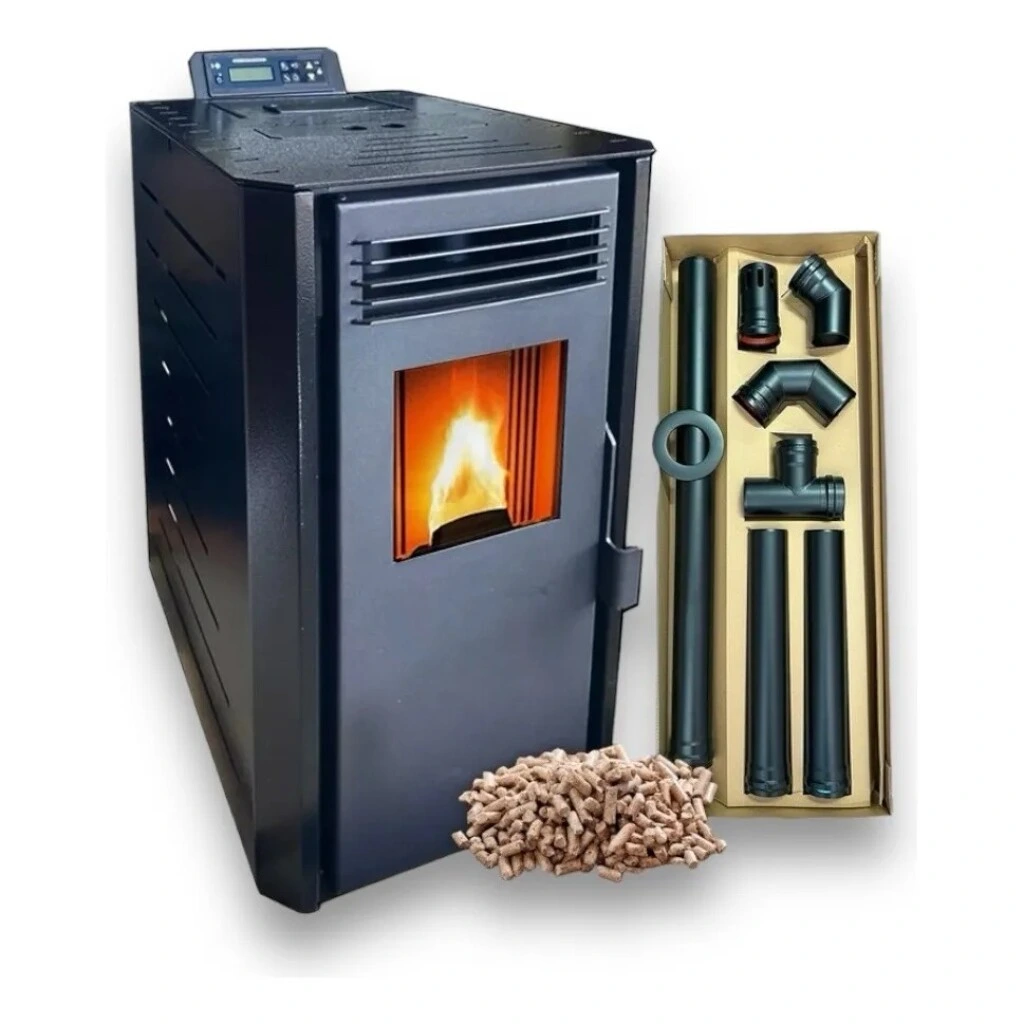 Calefactor a Pellet Warm SR-P4 | 4 kW | Hasta 40 m² con Kit de Caños Incluido