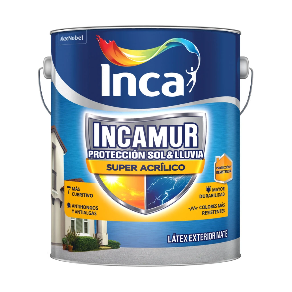Incamur Super Acrílico Blanco Mate 20L