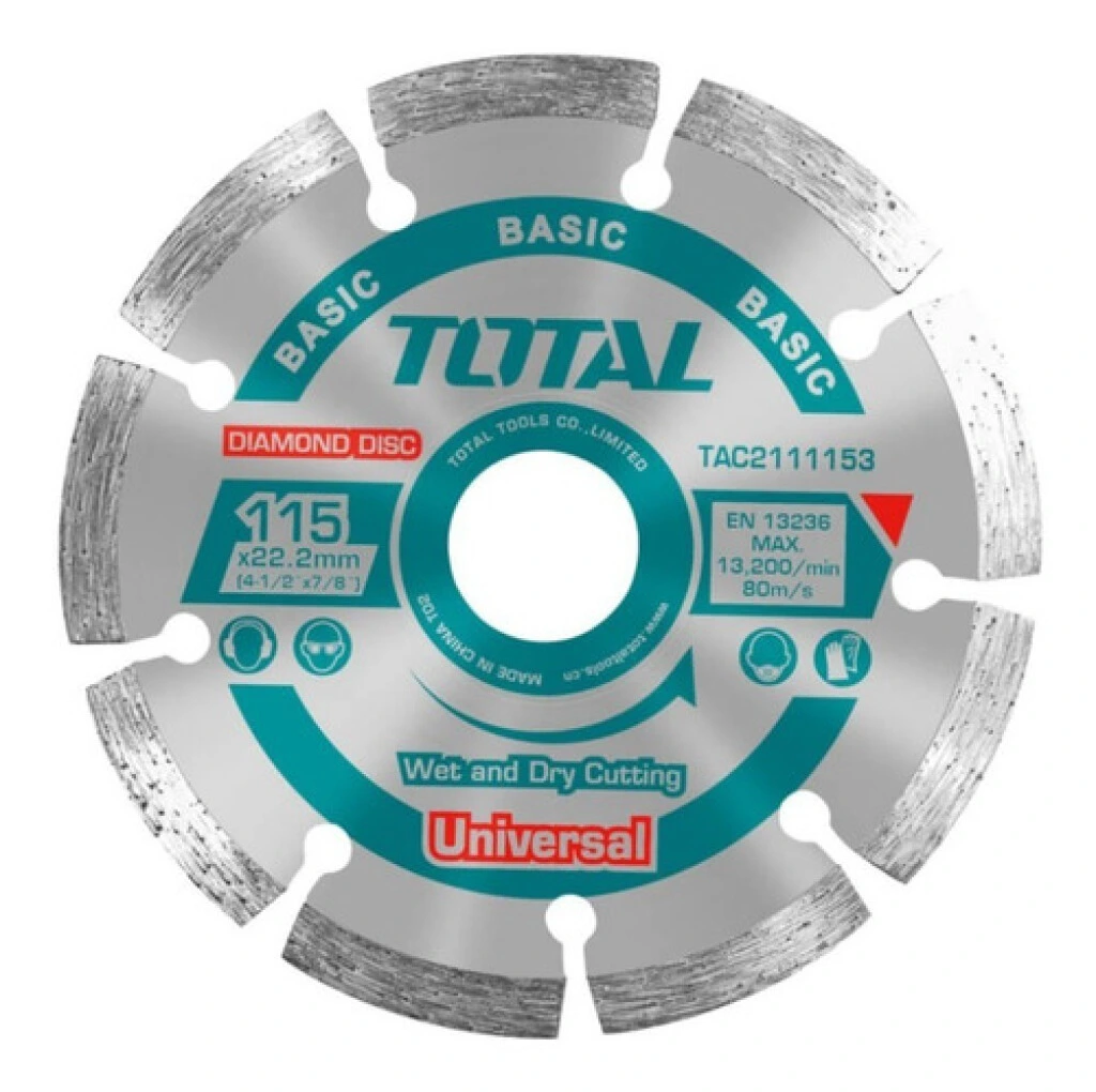 Disco Diamantado Segmentado 115mm Total