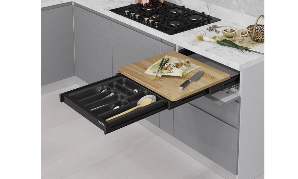Mesa Extraíble C/organizador De Cubiertos 2156