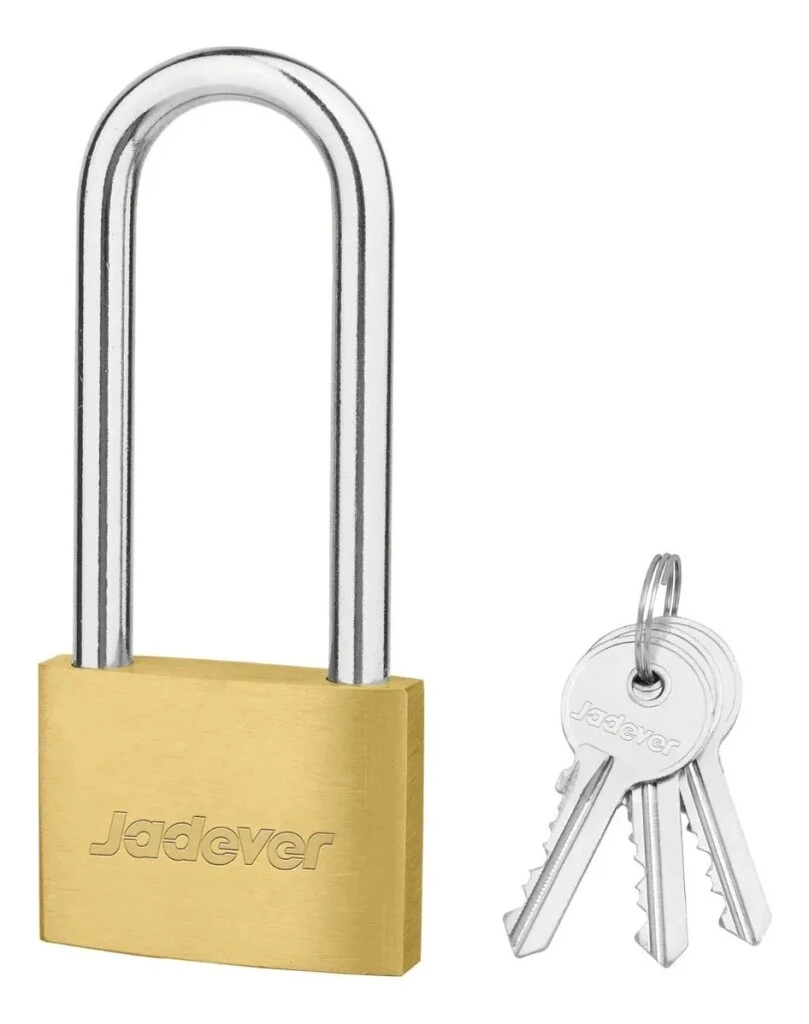 Candado Jadever Bronce Aro Largo