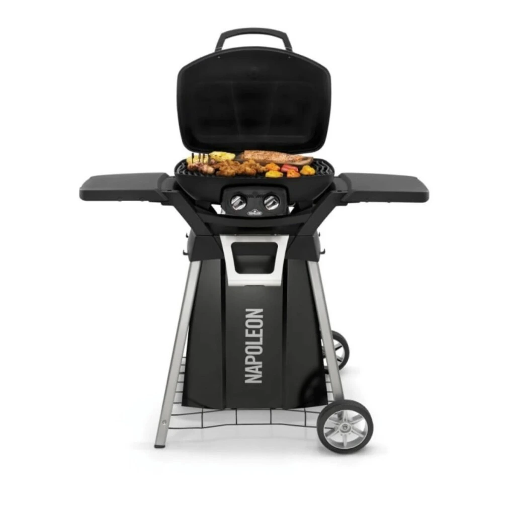 Combo Parrilla Eléctrica Napoleon TravelQ PRO285 + Soporte (Carro)