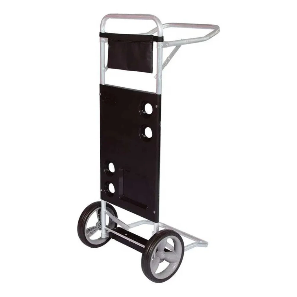 Carrito De Playa De Aluminio Negro De Hasta 15 Kg