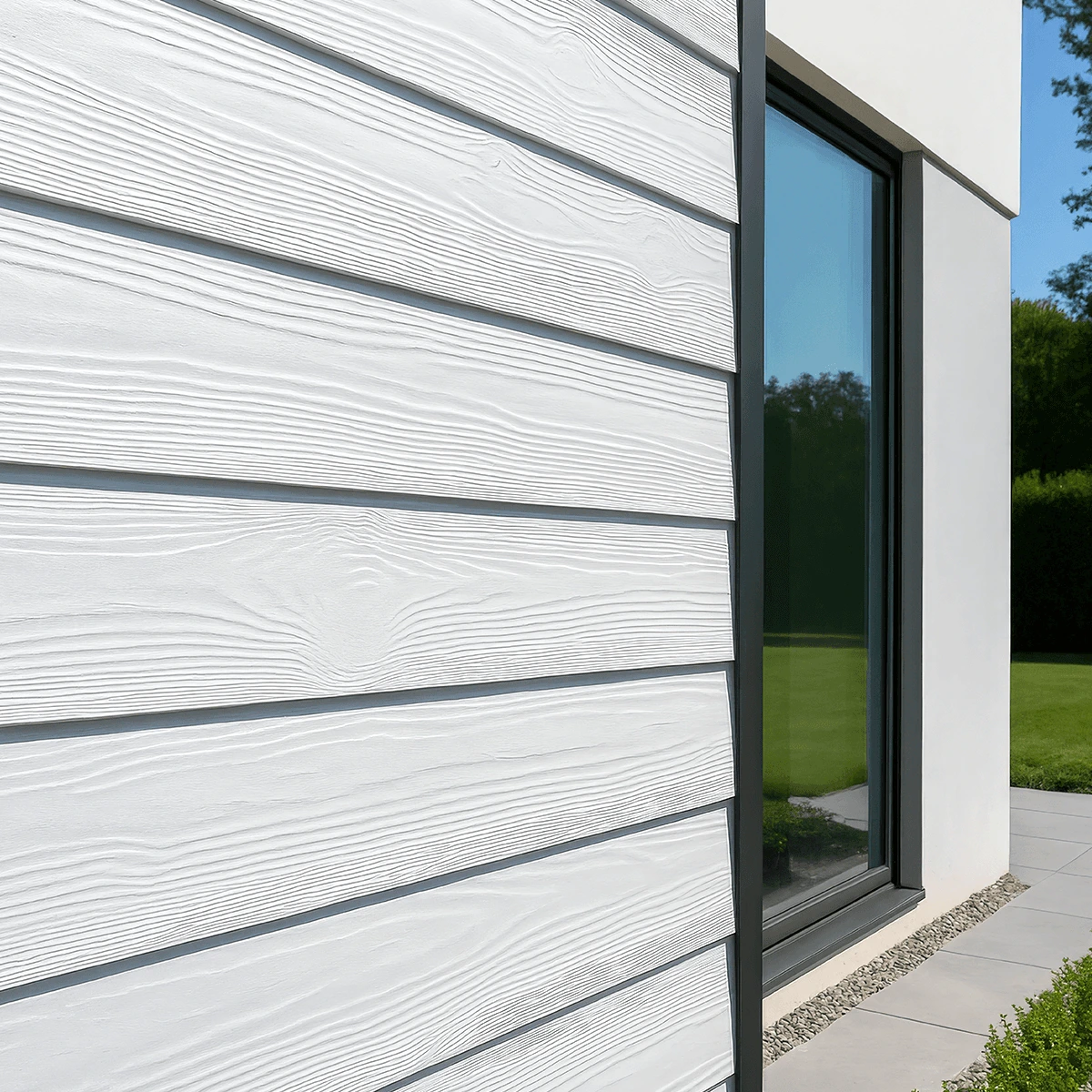 Siding Fibrocemento Plycem Traslapado Texturado 8 mm × 19 cm × 2,40 m