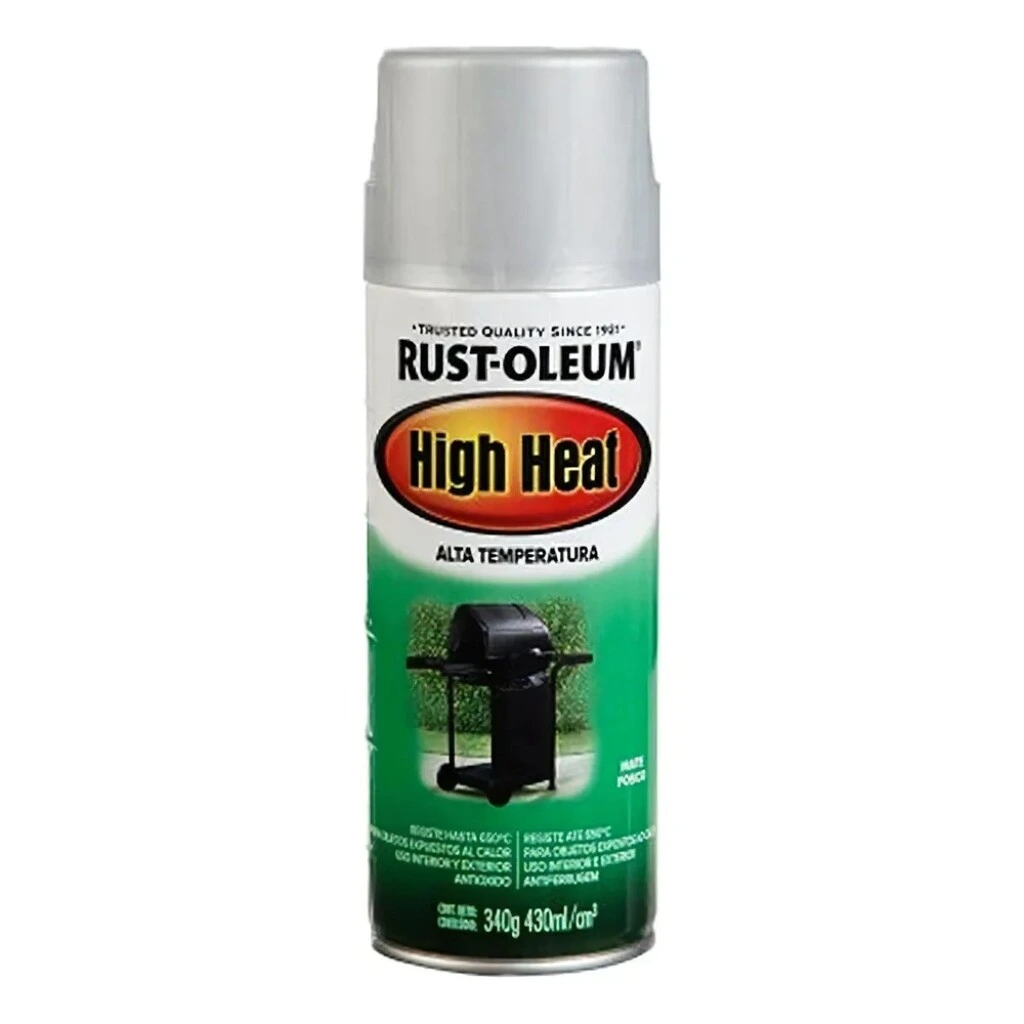 Aerosol Alta Temperatura Rust-Oleum 1093°C Plata para Mate