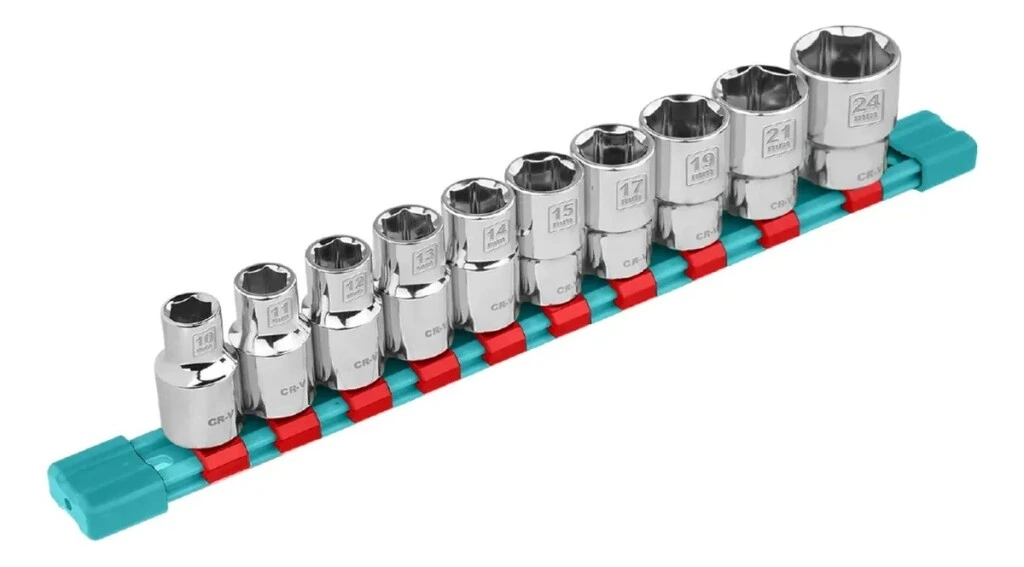 Juego Dados de Impacto 1/2 Total Industrial 10pz con Maletín