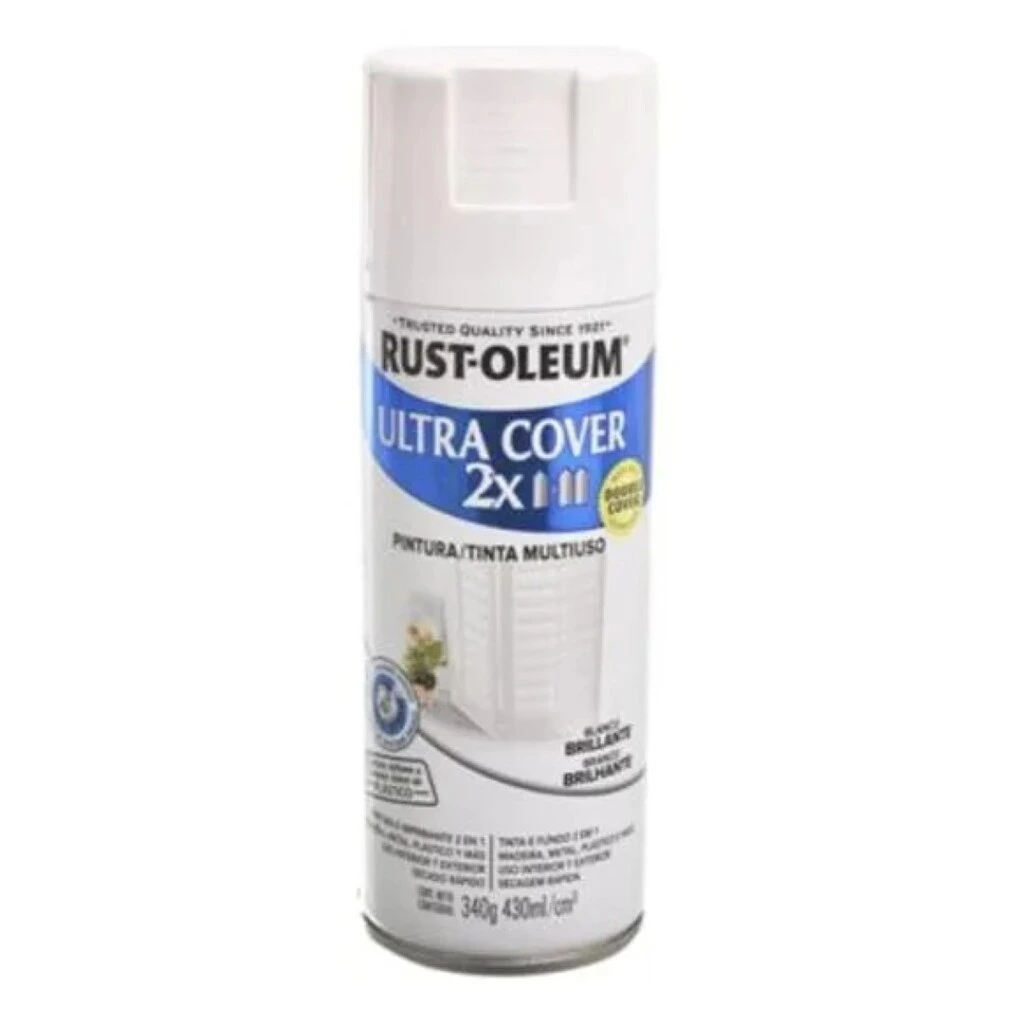Pintura en Aerosol Blanco Brillante Rust-Oleum Ultra Cover 2X Doble Cubrimiento