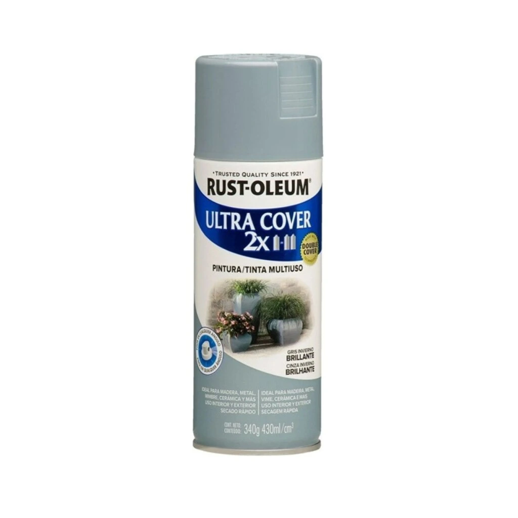 Pintura en Aerosol Marfil Brillante Rust-Oleum Ultra Cover 2X Doble Cubrimiento