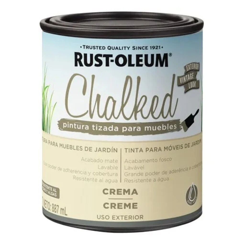 Pintura a la Tiza Crema Mate para Exterior Rust-Oleum Chalked