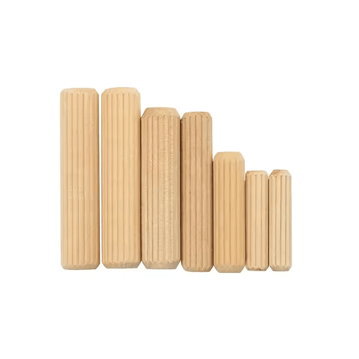Tarugo de madera estriado 8 × 30 mm