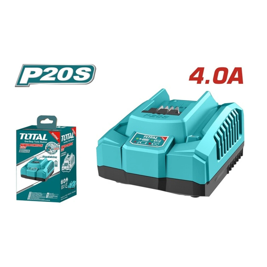 Cargador Rápido Para Batería 20v 4A Total