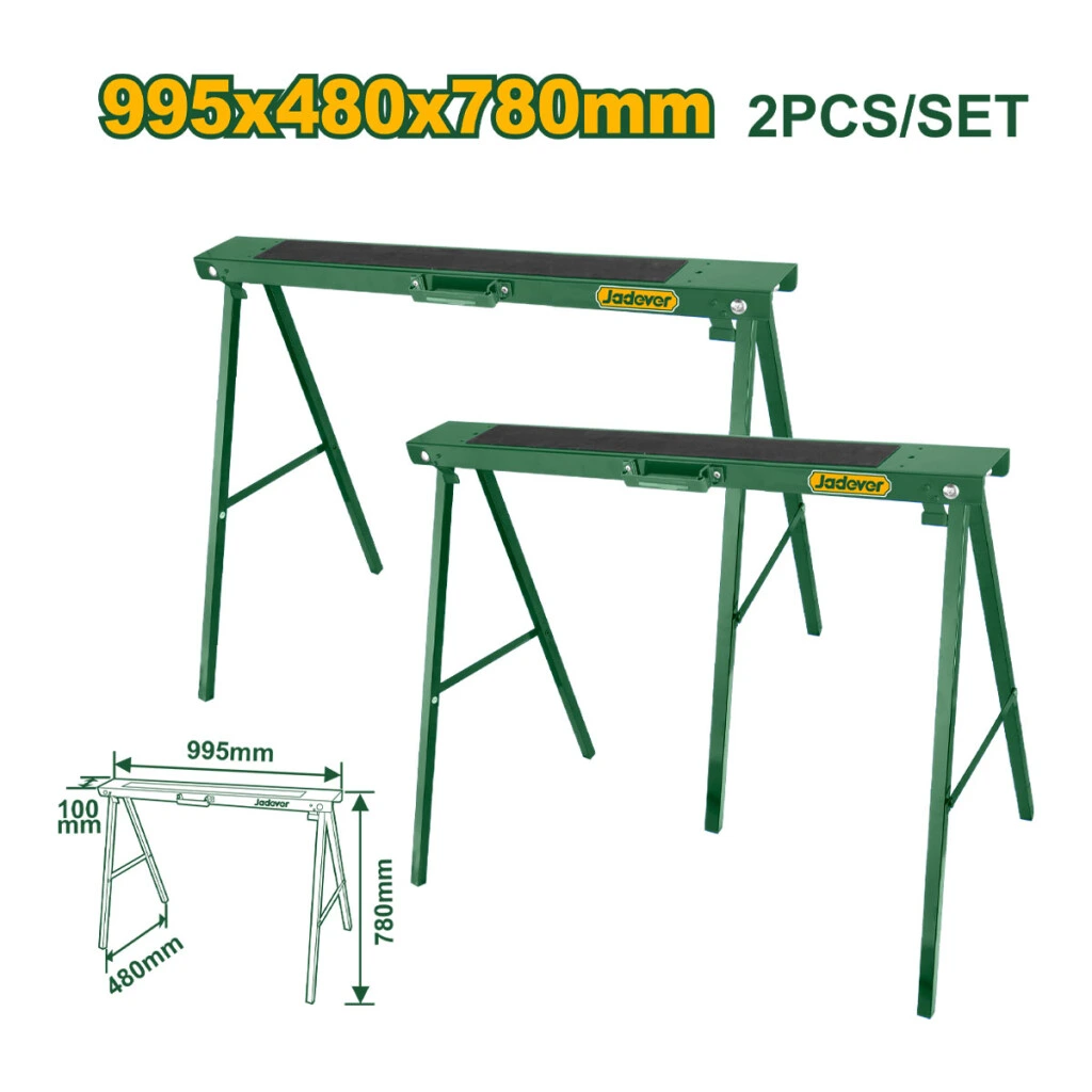 Set de 2 Caballetes 100kg 780mm Jadever